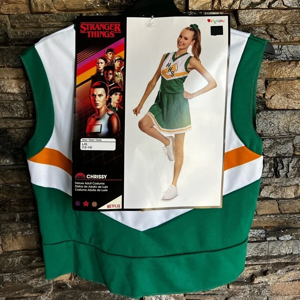 Netflix Stranger Things Green Cheerleader Costume